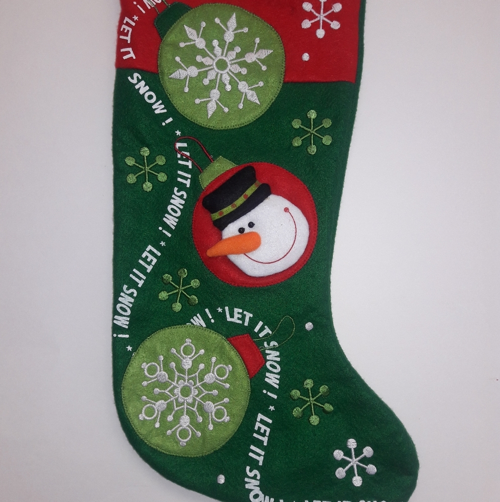 Snowman stocking